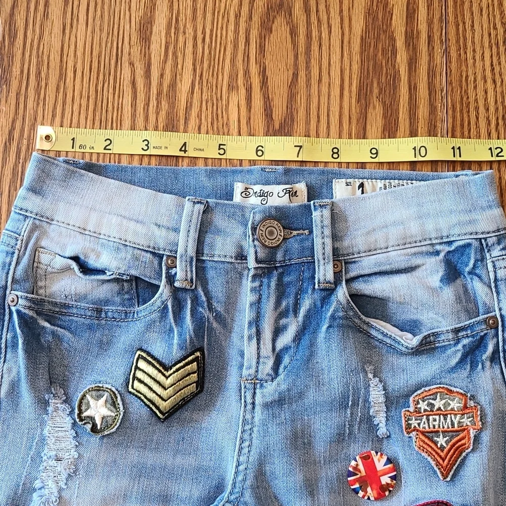 Indigo Rein Forever Jeans - Patches - Size 1 - Picture 5 of 9